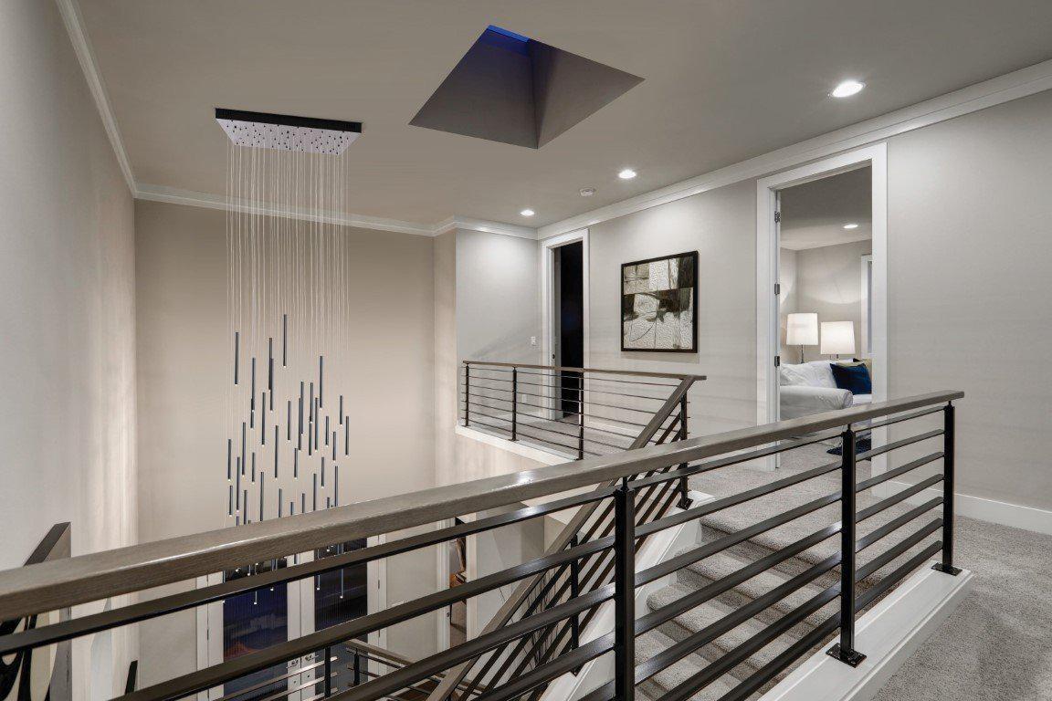 Bellini Square Tri-Tone Tubular Pendant Light Chandelier - Merlin Lamps