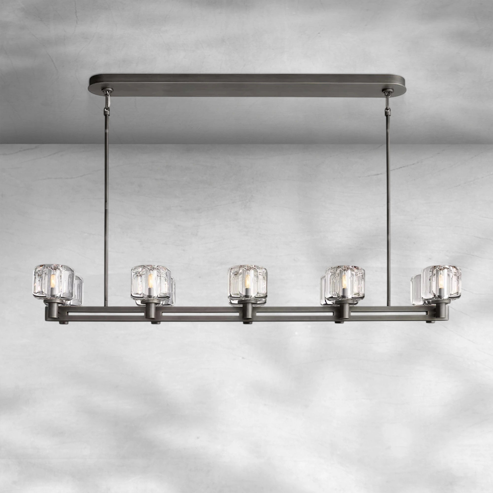 Demaket Double Linear Chandelier 54"72"