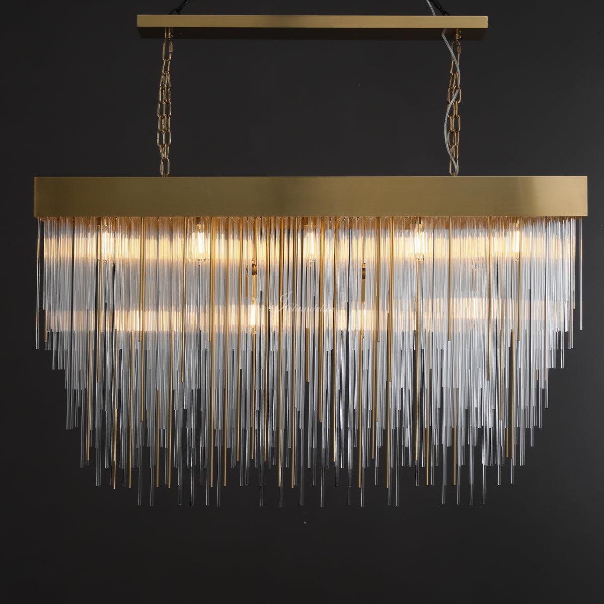 Caelix Rectangular Chandelier 54"