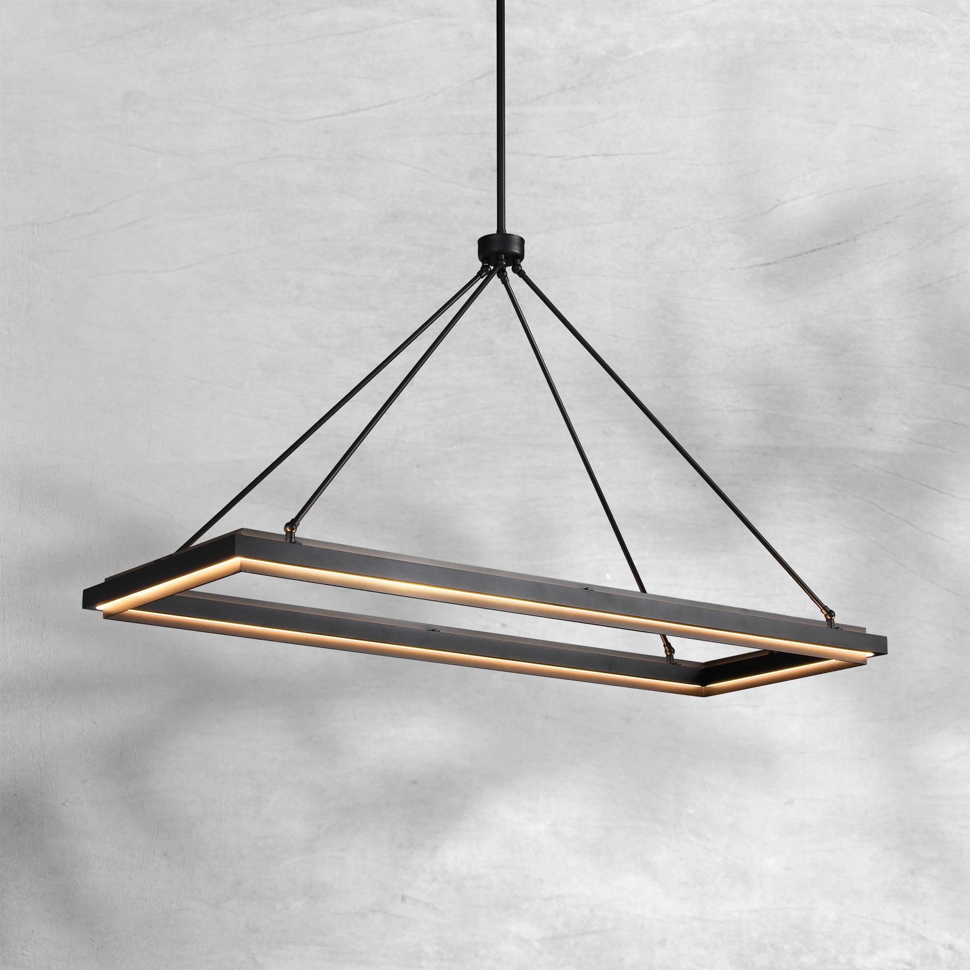 Peral Rectangular Chandelier 48" 62“