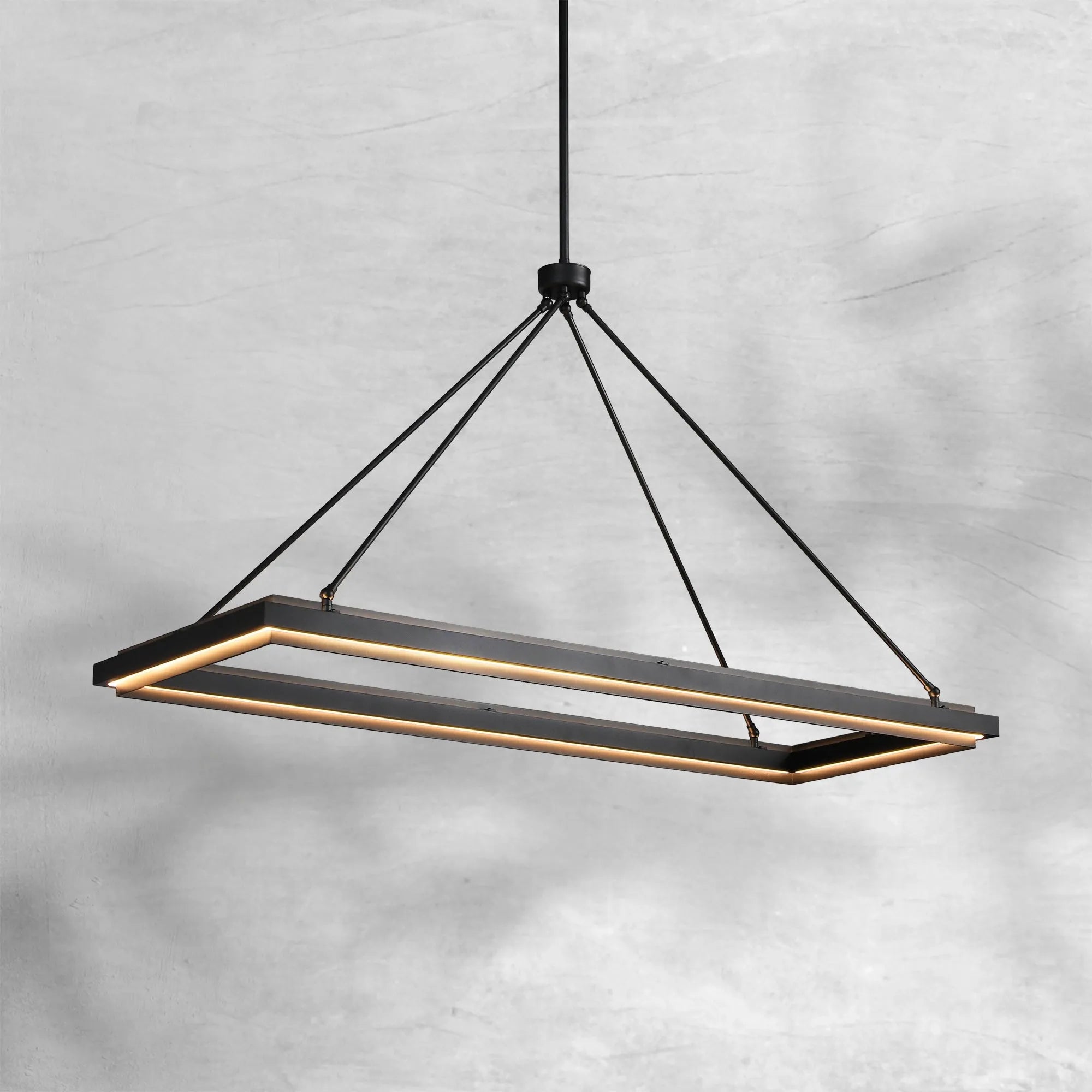 Peral Rectangular Chandelier 48" 62“