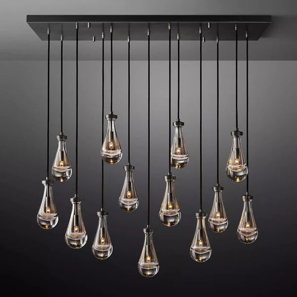 Raindrops Rectangle Chandelier