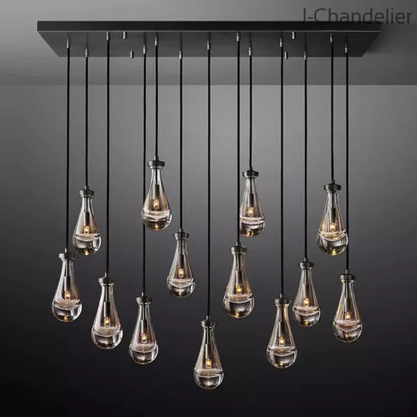 Raindrops Rectangle Chandelier