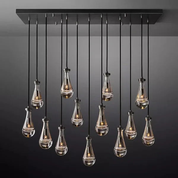 Raindrops Rectangle Chandelier