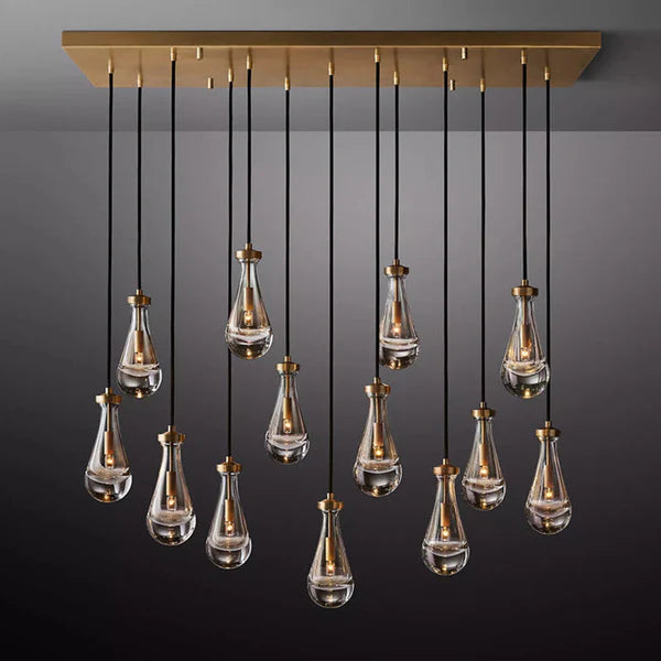 Raindrops Rectangle Chandelier