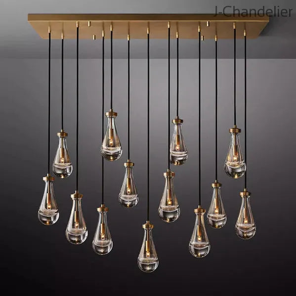 Raindrops Rectangle Chandelier