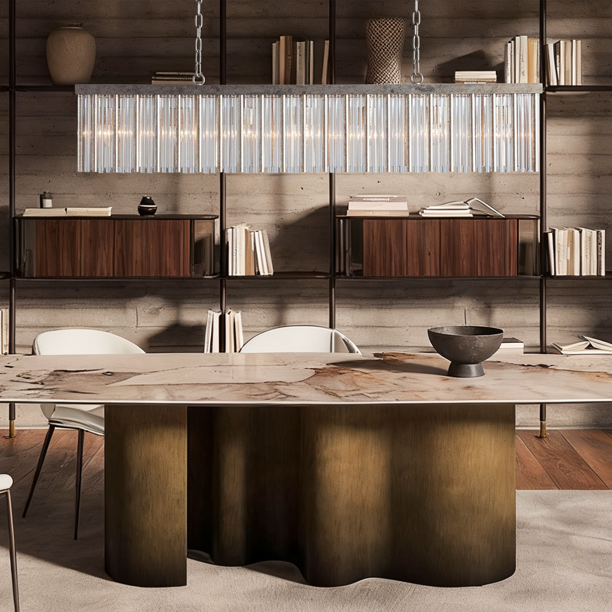 Andalucia Rectangular Chandelier 56"