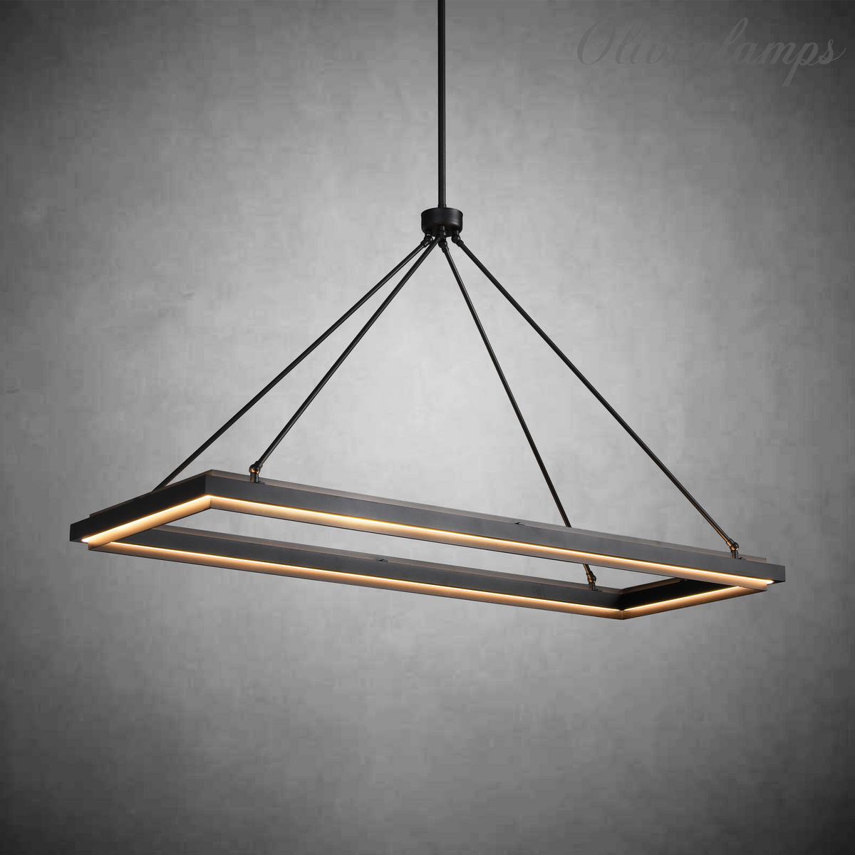 Peron Rectangular Chandelier 50"62"