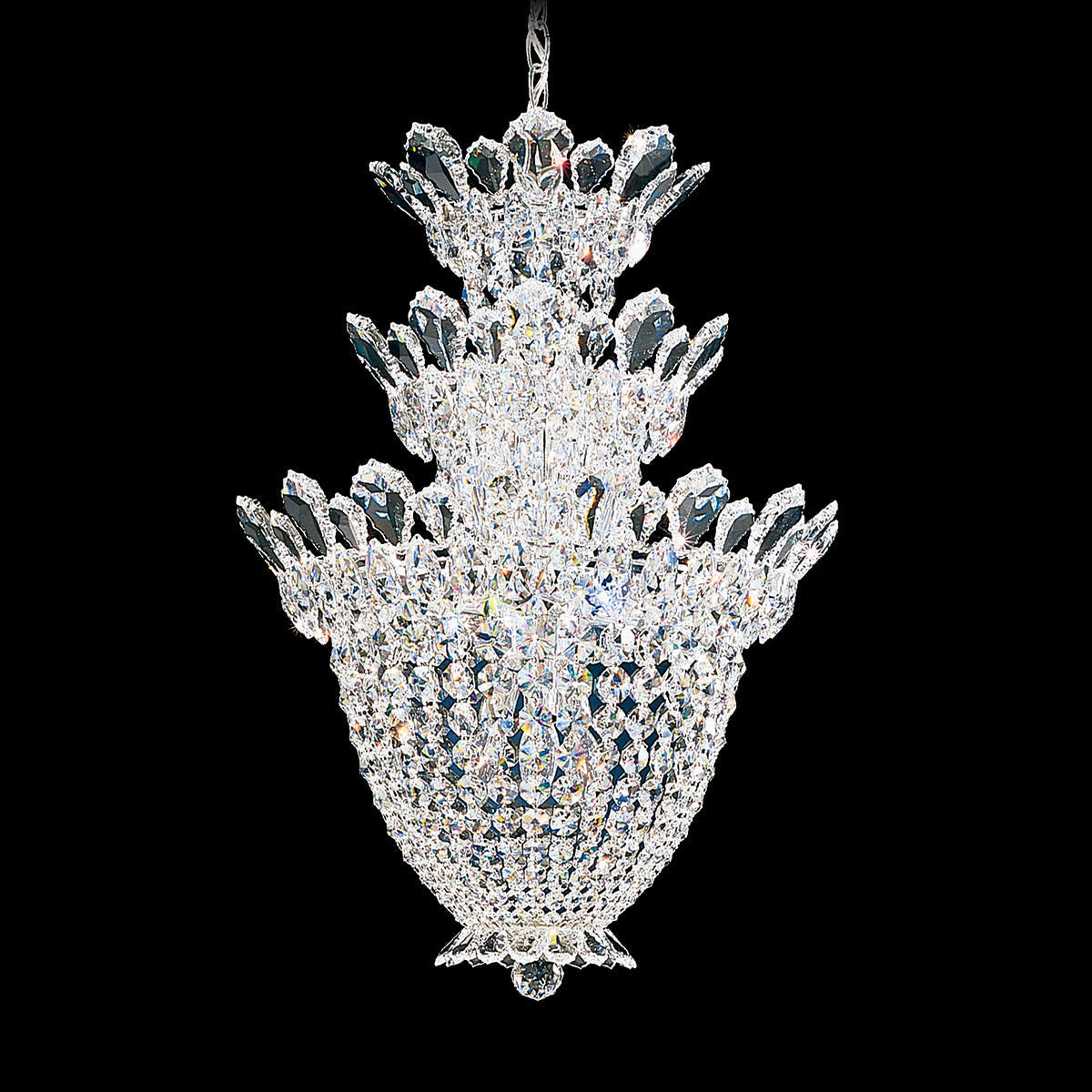 Trillane 3-layer Crystal Chandelier 48"