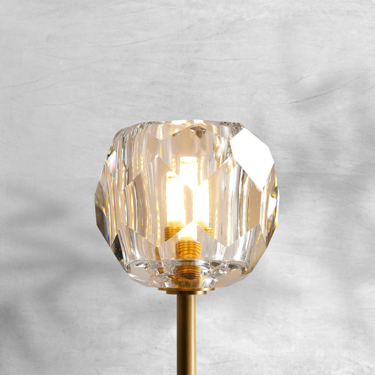 Bruma Smoke Glass Double Grand Wall Sconce
