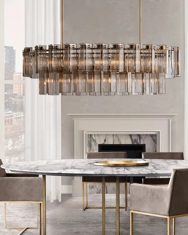 Delsie Oval Chandelier 51''63''72''