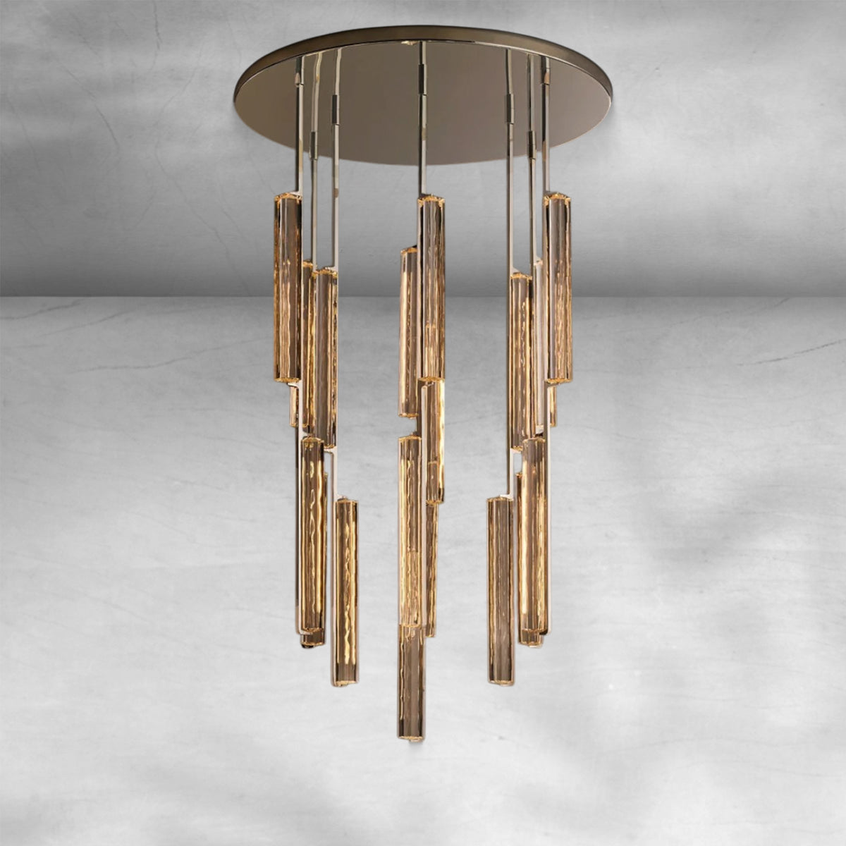 Aureon Crystal Round Chandelier