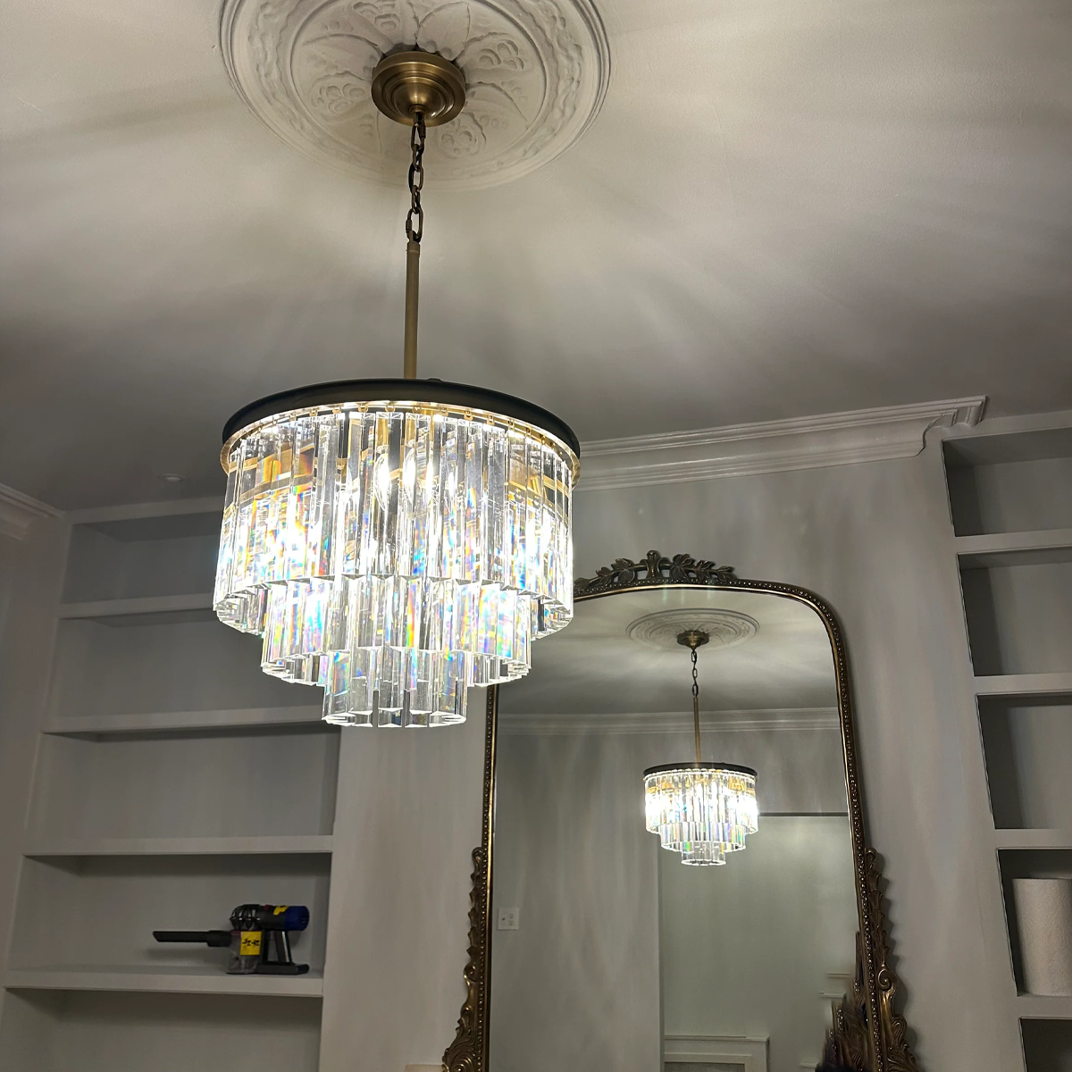 1920s Orion Art Deco Round Chandelier 20"32"44"