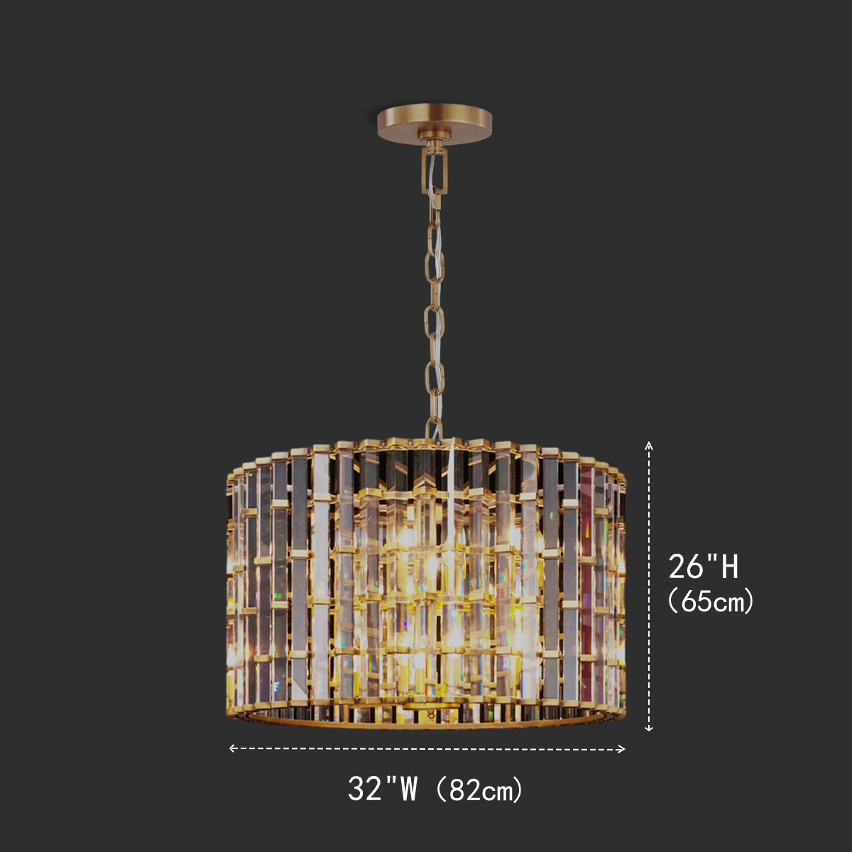 Nigun Round Chandelier - Melin Lamps