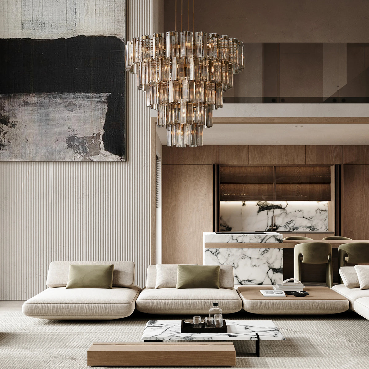 Delsie Round Chandelier 38''48''60''