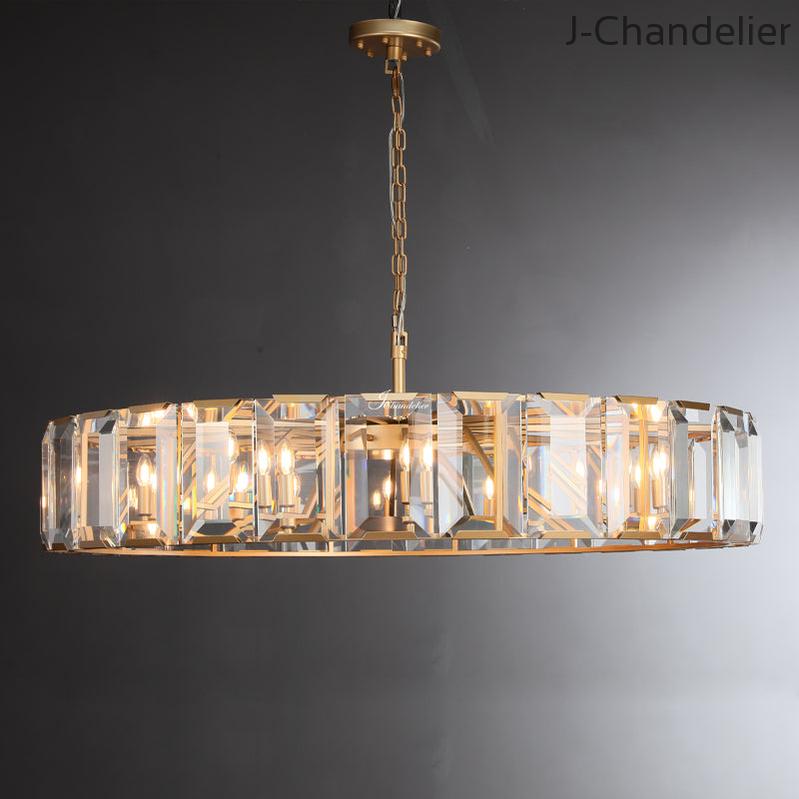 Harlew Crystal Round Chandelier 60"