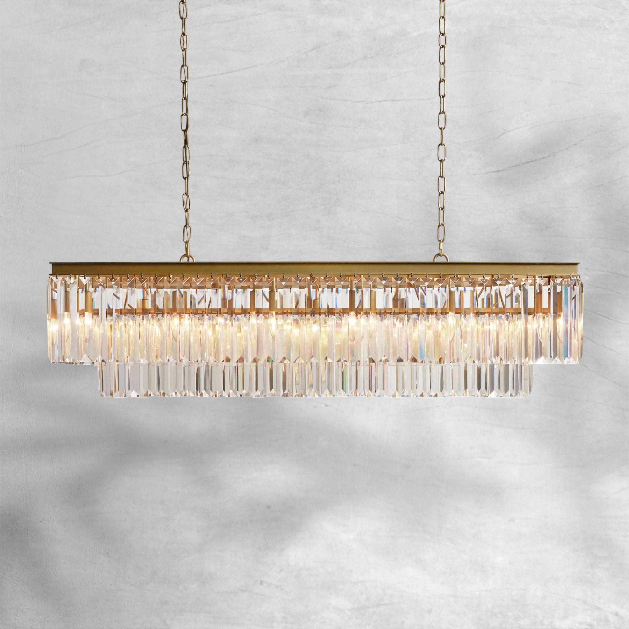 Leyland Tiered Rectangular Chandelier