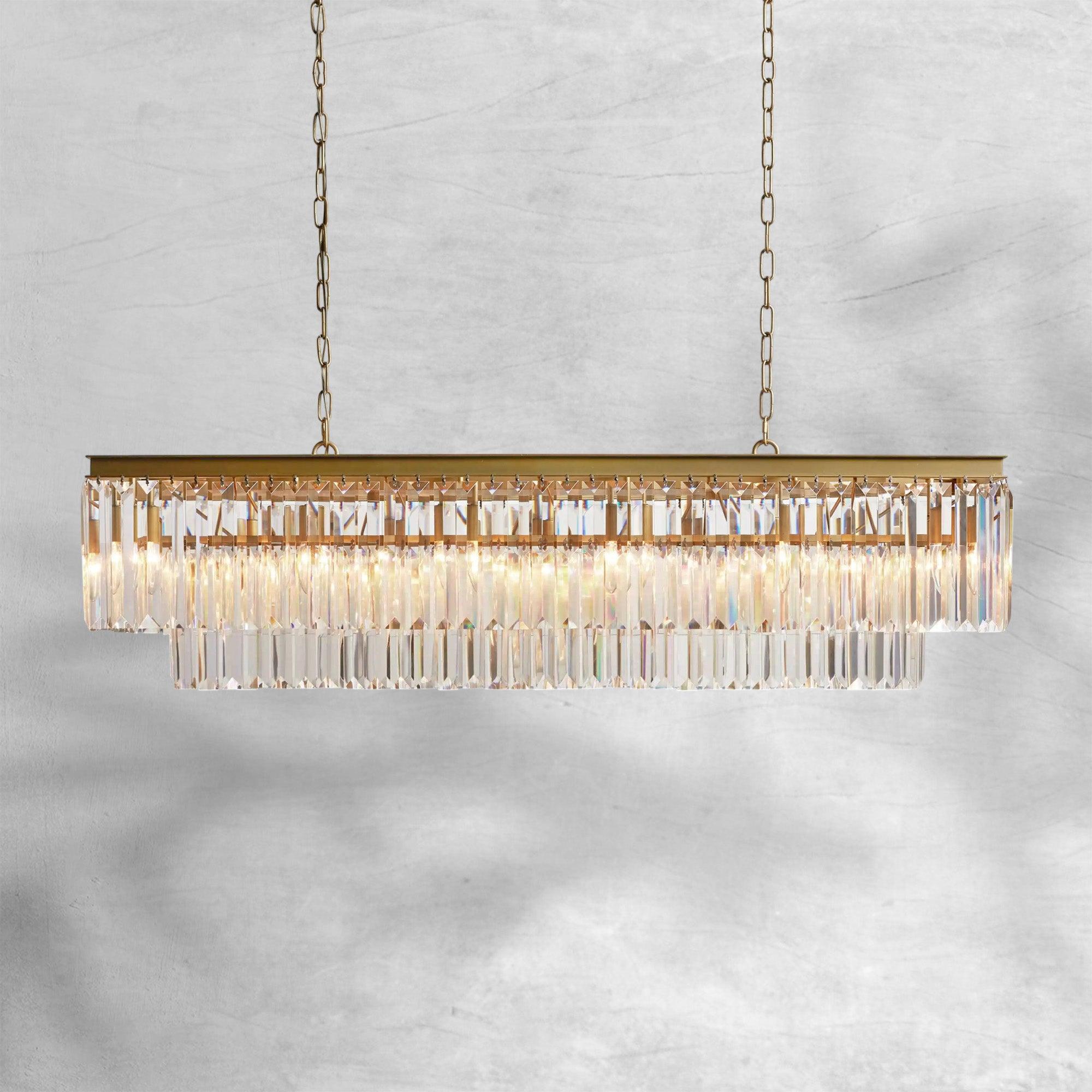 Leyland Tiered Rectangular Chandelier
