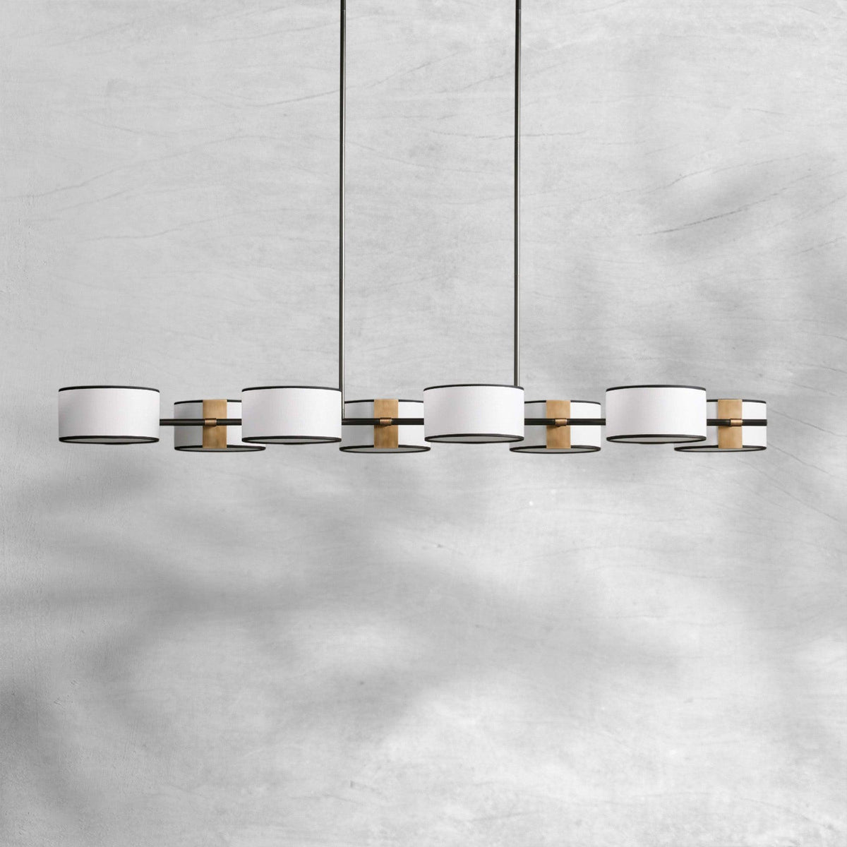Daphne Fabric Linear Chandelier 62''72''