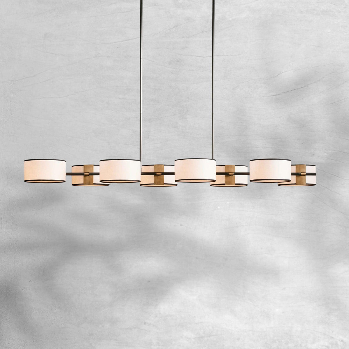Daphne Fabric Linear Chandelier 62''72''