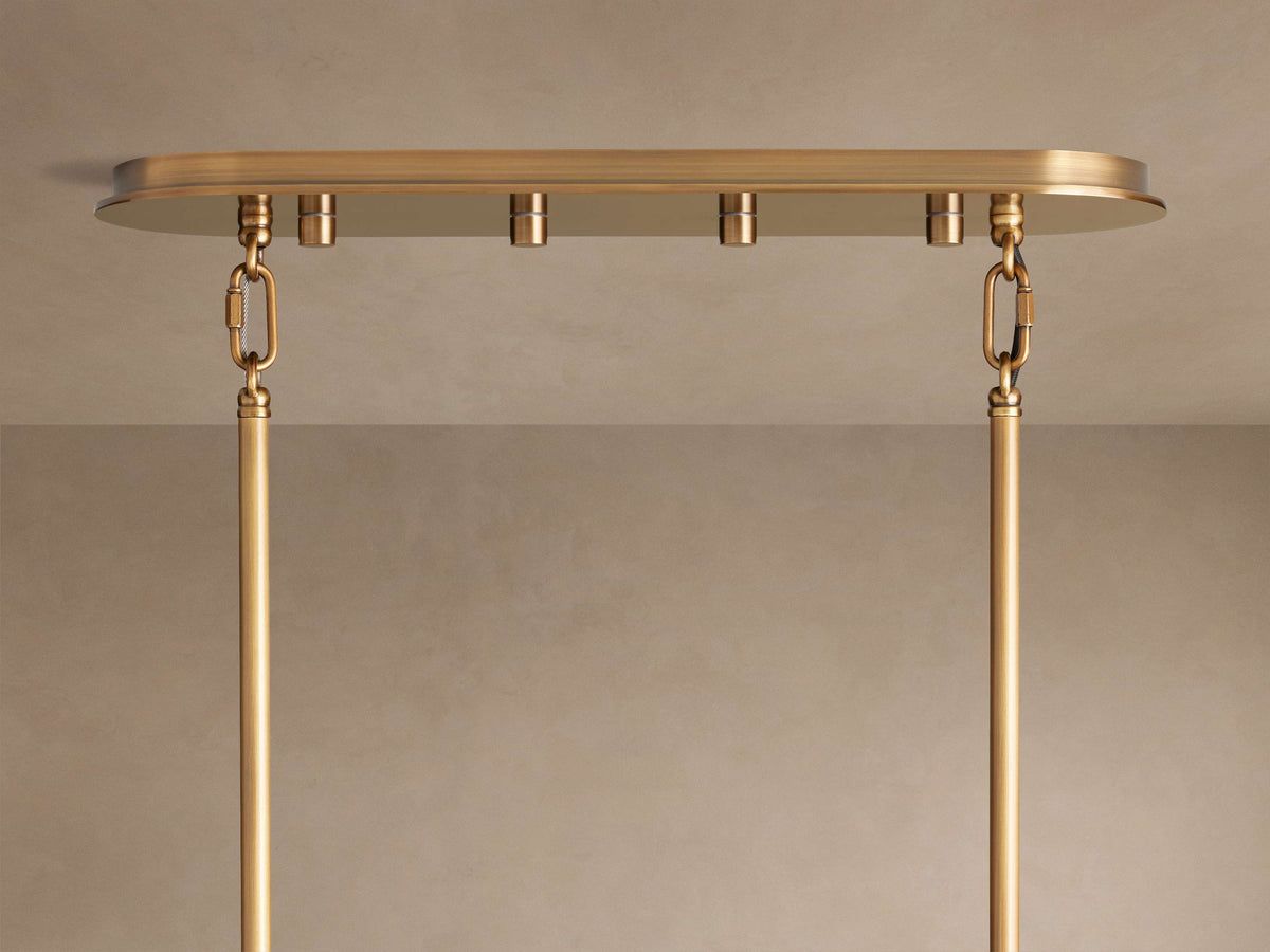 Delsie Oval Tiered Chandelier 63'' 72"W