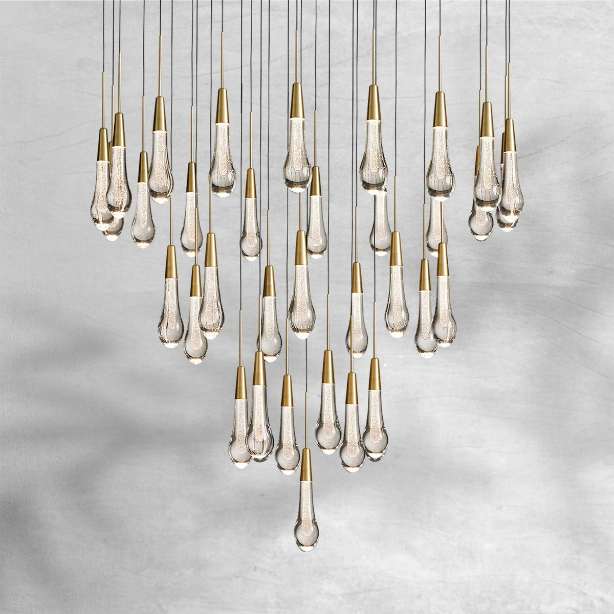 Soltaire Round Chandelier 17" 24" 36“ 48''58“