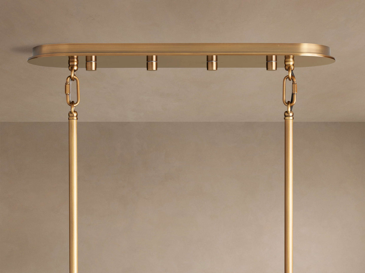 Delsie Oval Tiered Chandelier 63'' 72"W