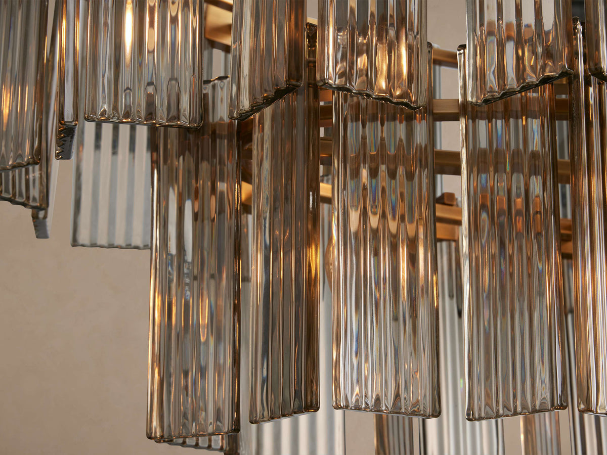 Delsie Oval Tiered Chandelier 63'' 72"W