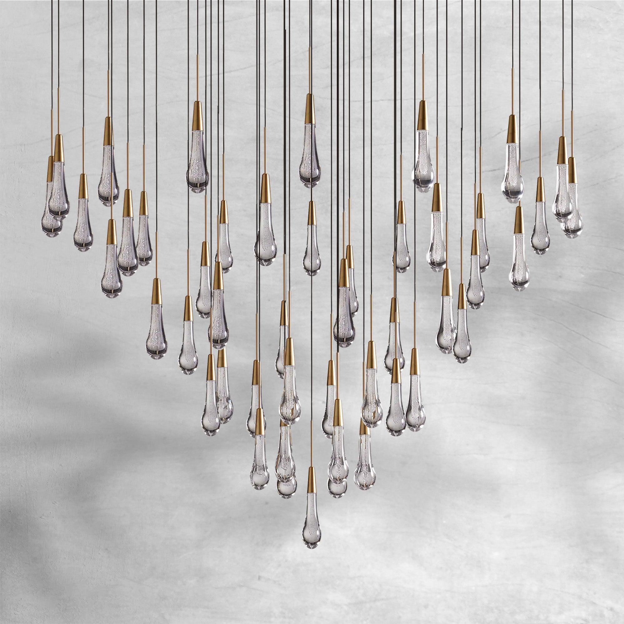 Soltaire Round Chandelier 58"W