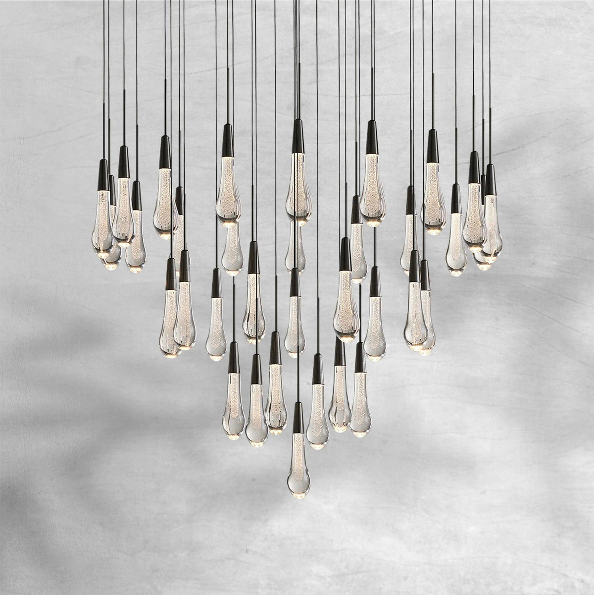 Soltaire Round Chandelier 17" 24" 36“ 48''58“
