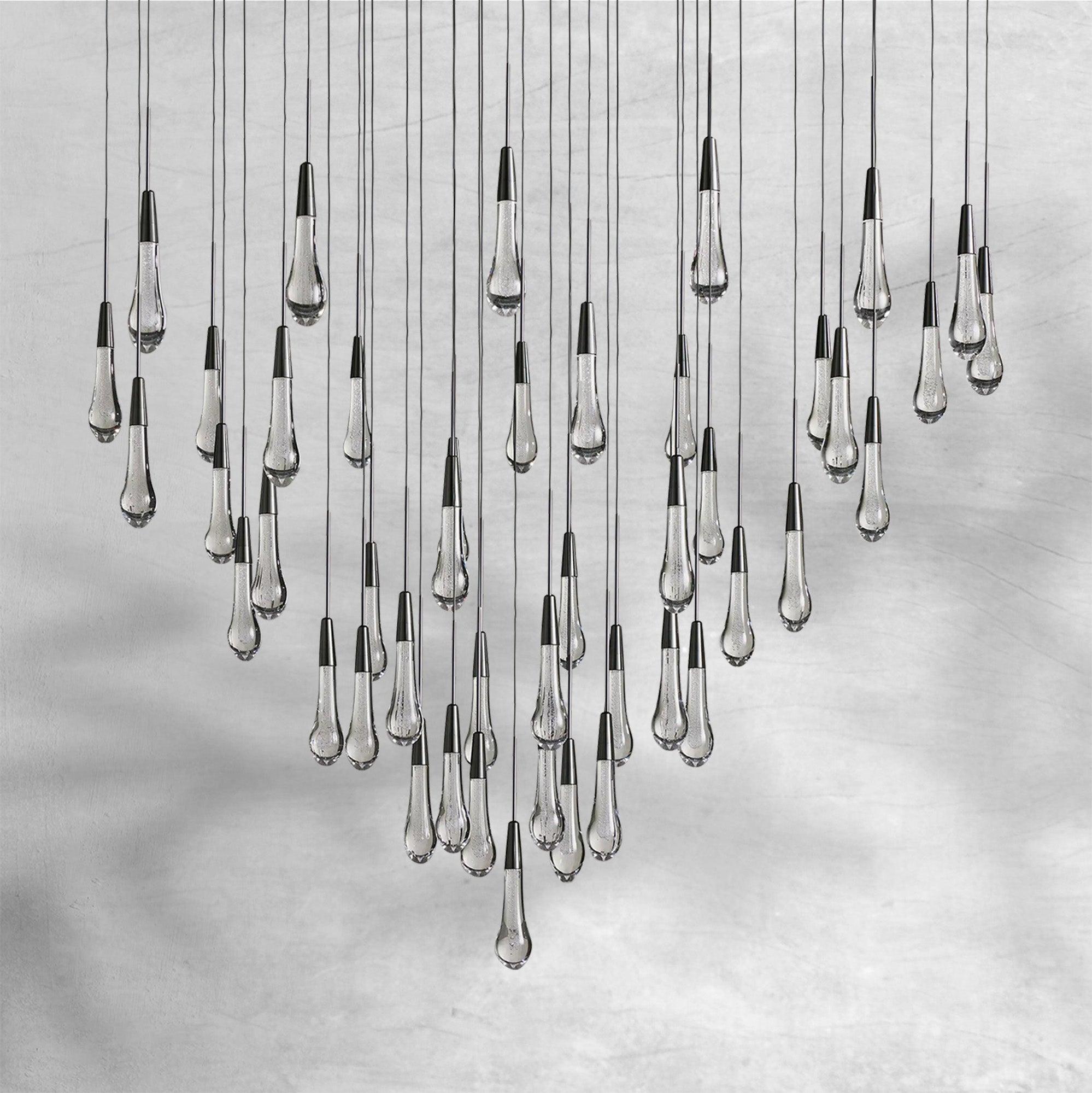 Soltaire Round Chandelier 58"W