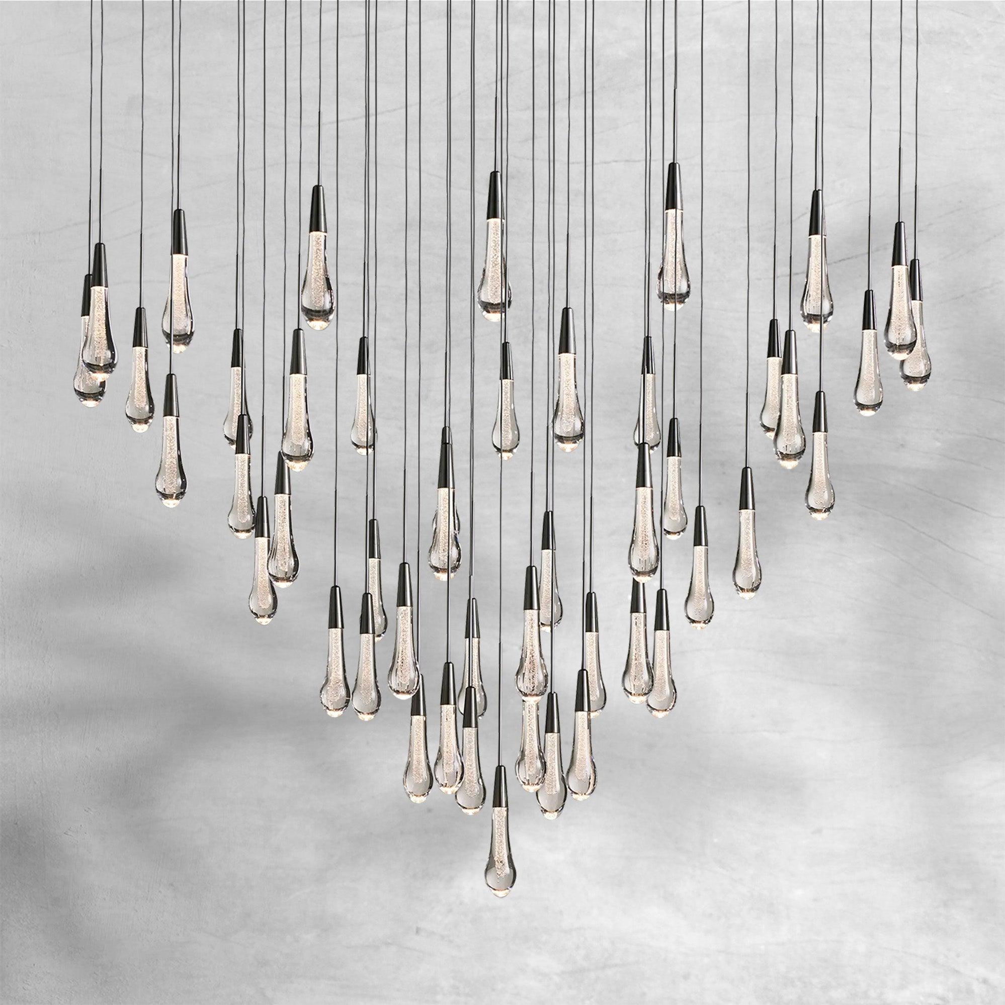 Soltaire Round Chandelier 58"W