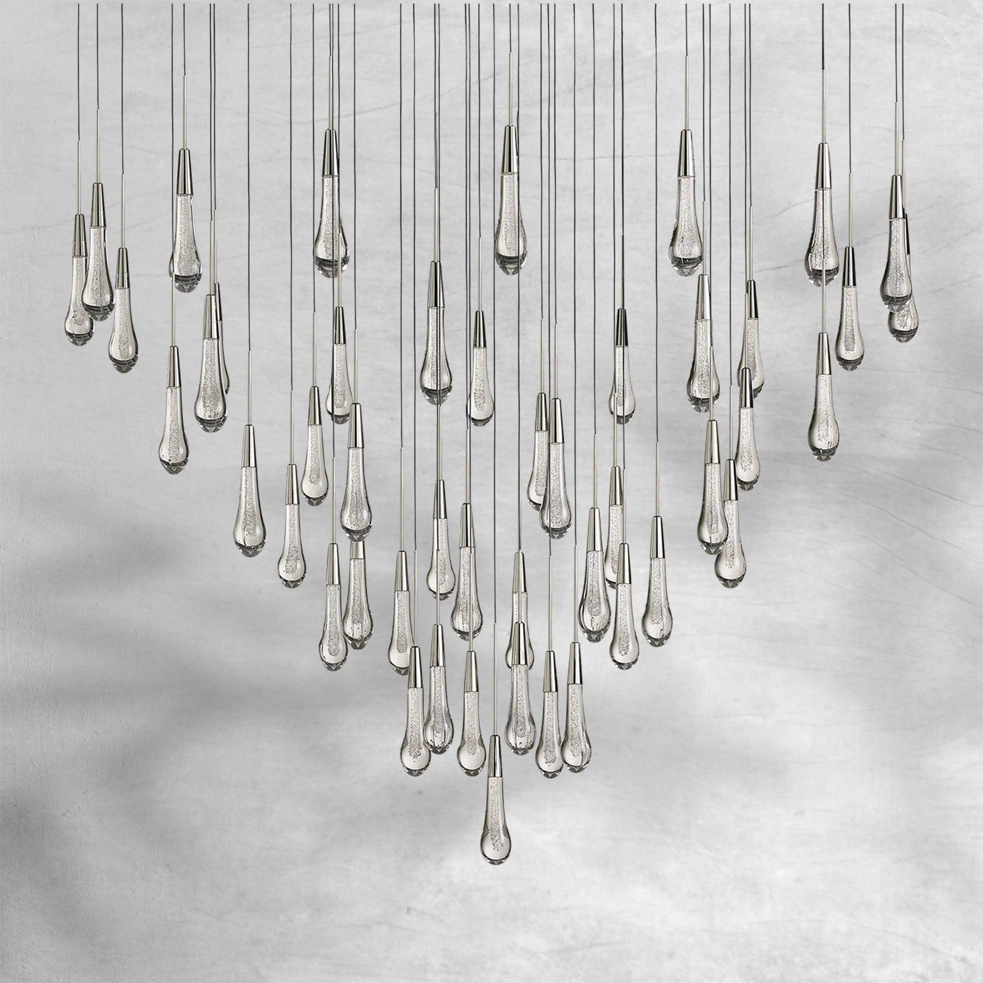 Soltaire Round Chandelier 58"W