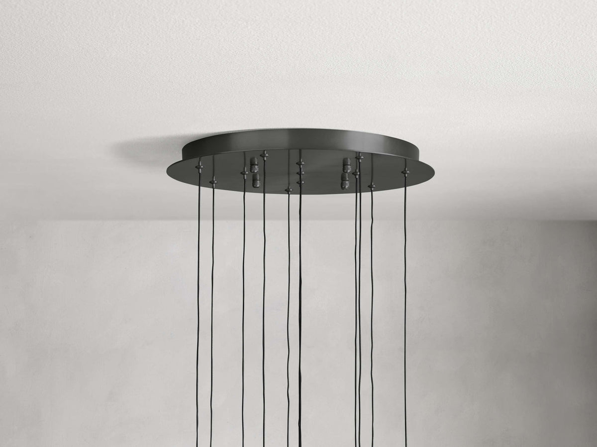 Soltaire Round Chandelier 17" 24" 36“ 48''58“
