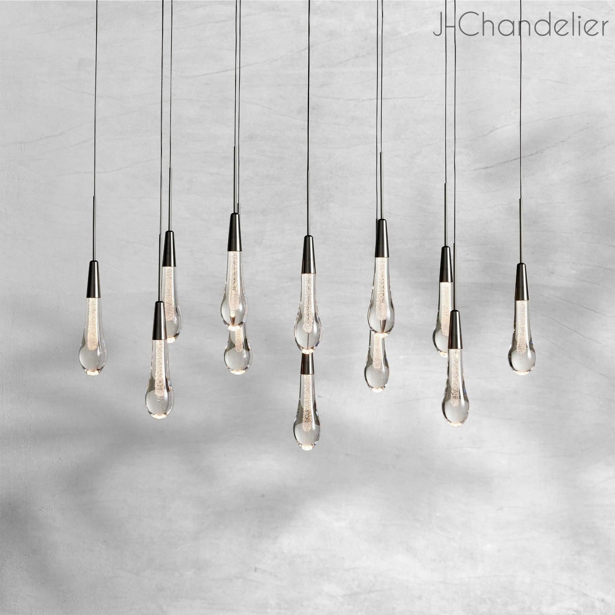 Soltaire Linear Chandelier 37"50"70"