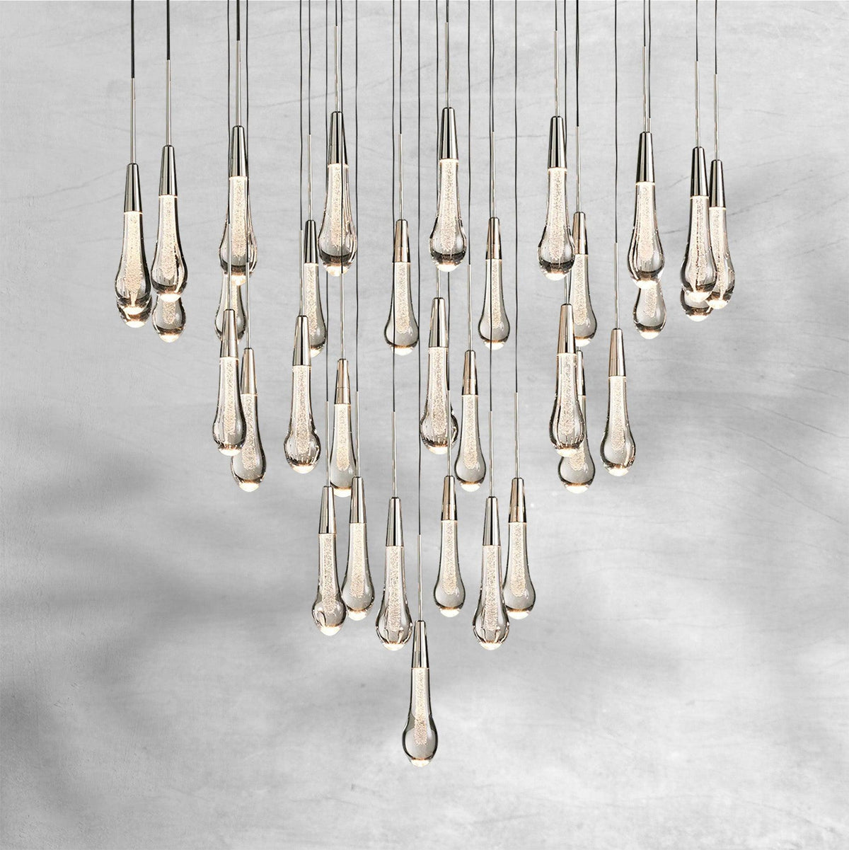 Soltaire Round Chandelier 17" 24" 36“ 48''58“