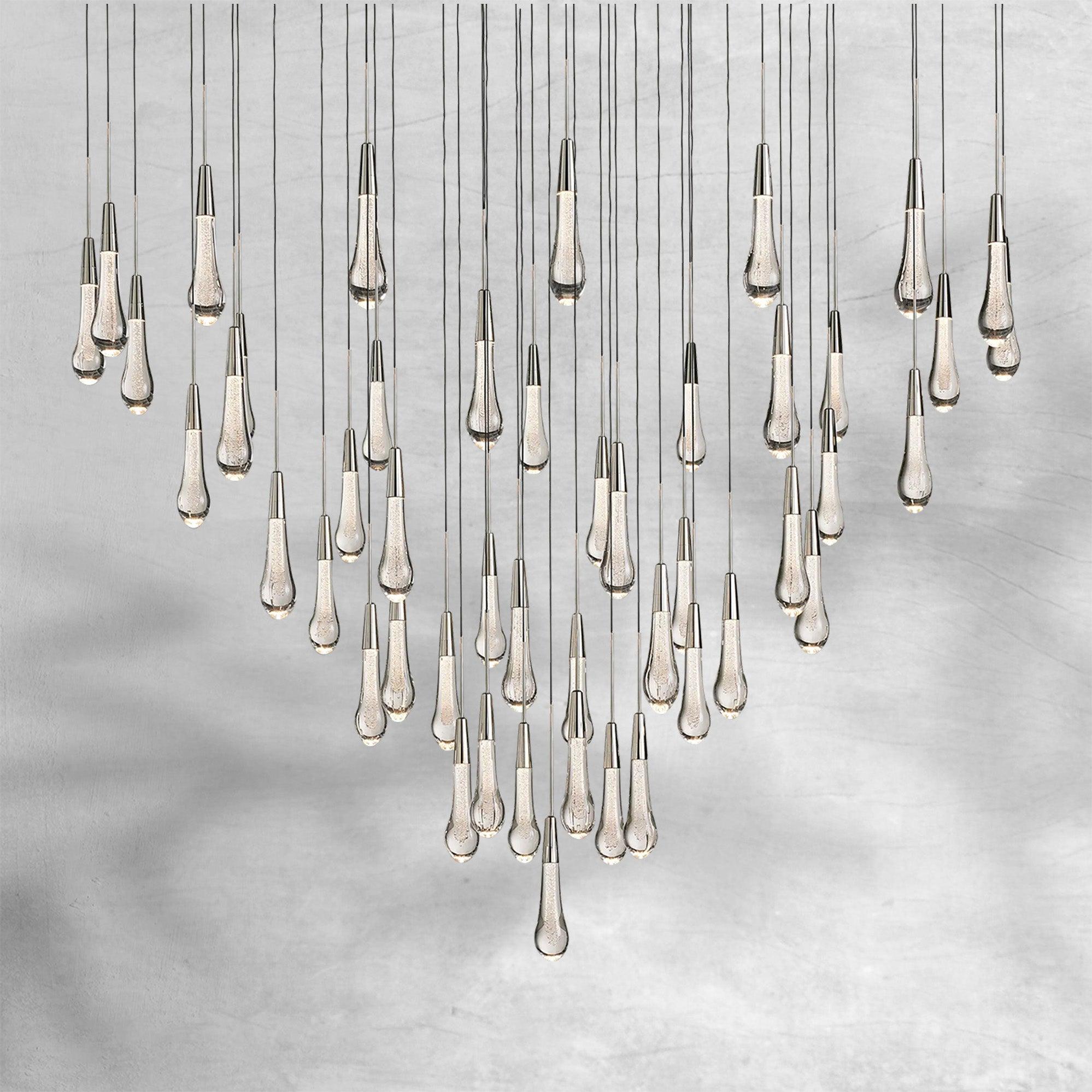 Soltaire Round Chandelier 58"W