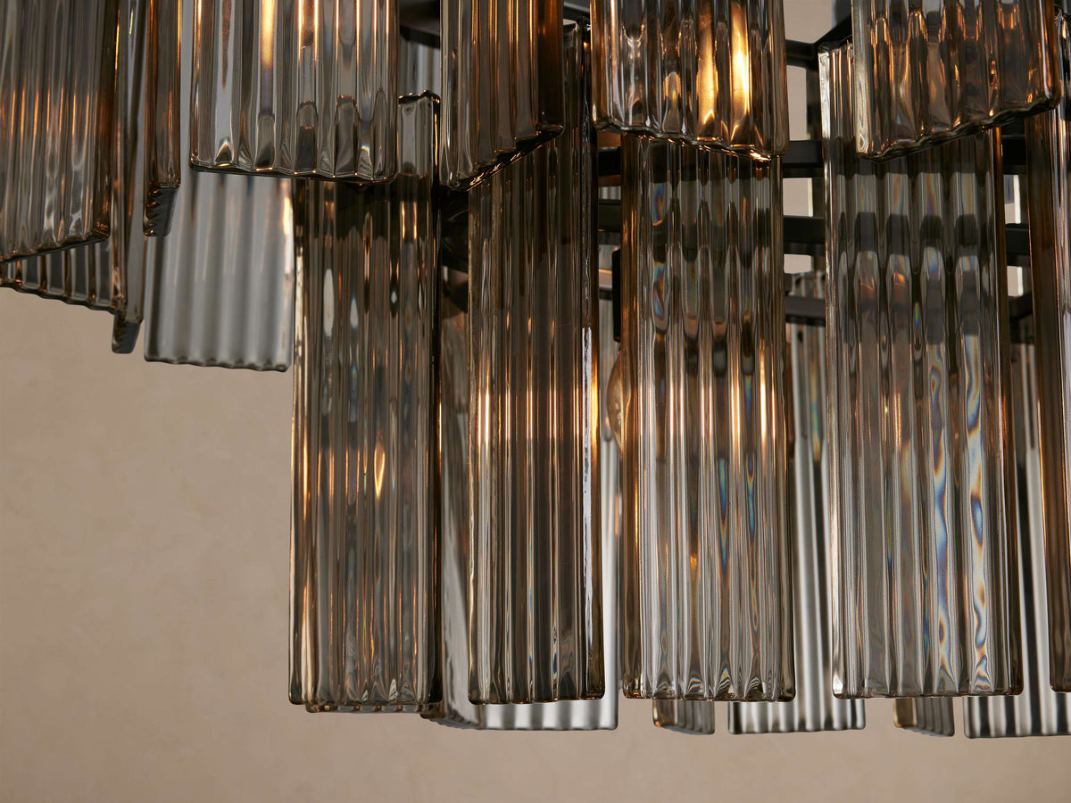 Delsie Oval Tiered Chandelier 63'' 72"W