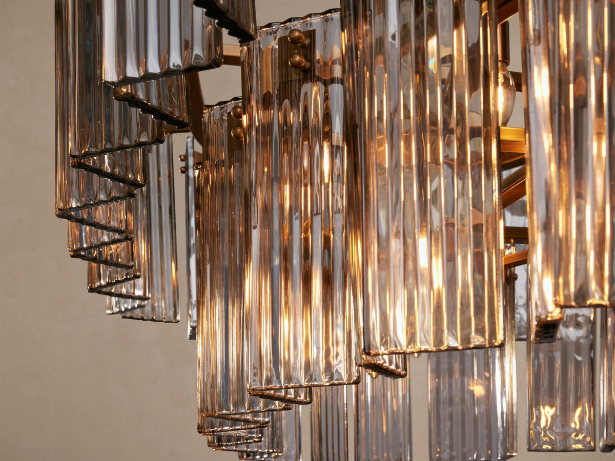 Delsie Oval Tiered Chandelier 63'' 72"W