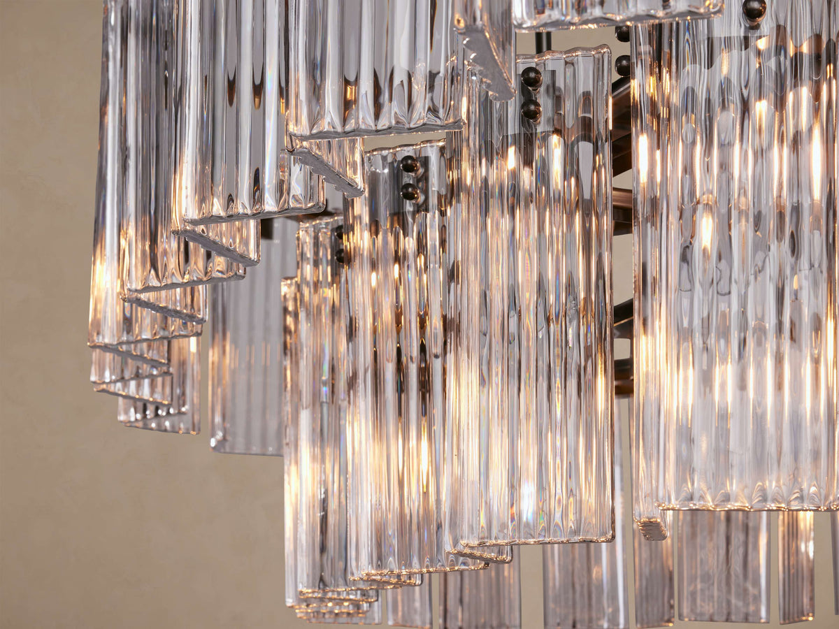 Delsie Oval Tiered Chandelier 63'' 72"W