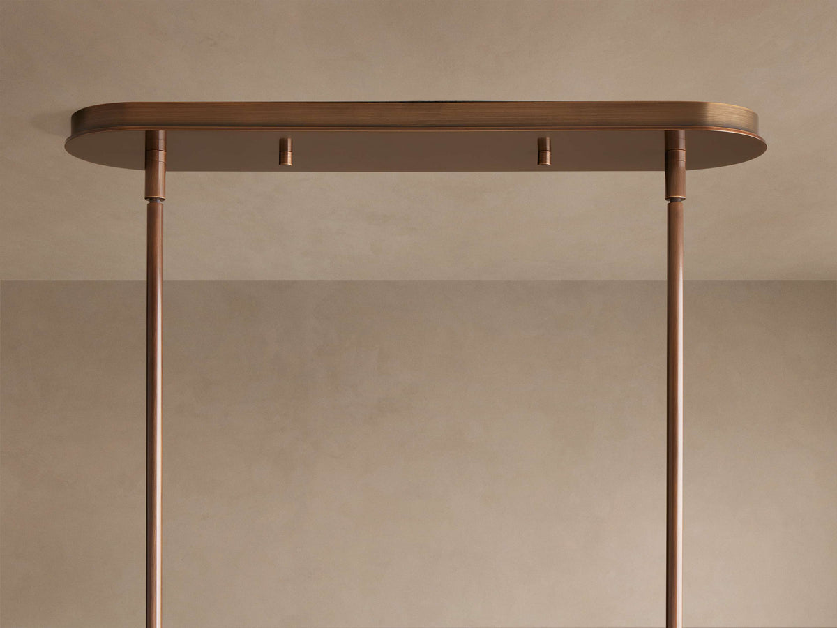 Daphne Metal Linear Chandelier 62''72''
