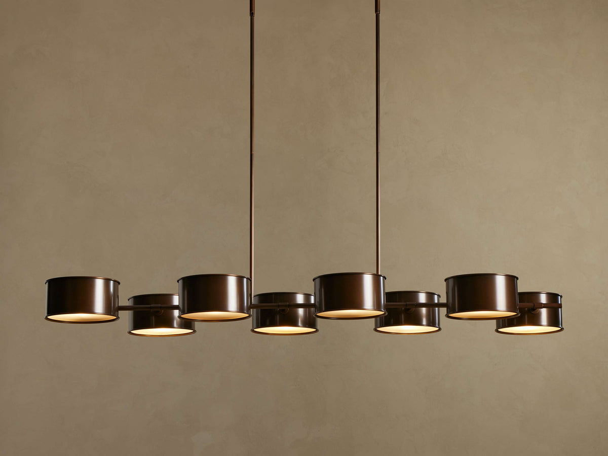 Daphne Metal Linear Chandelier 62''72''