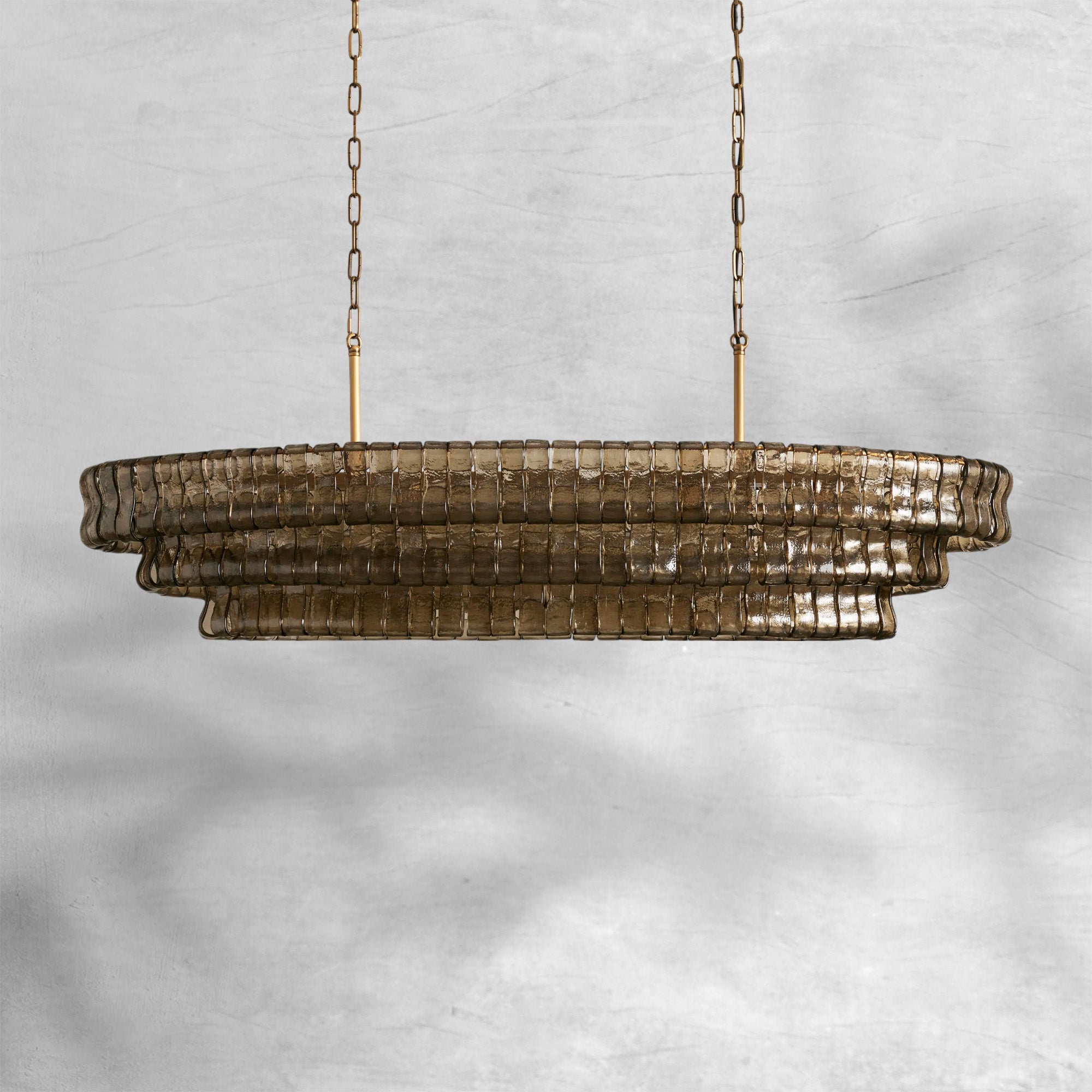 Glacien Oval Chandelier 54"W/65"W
