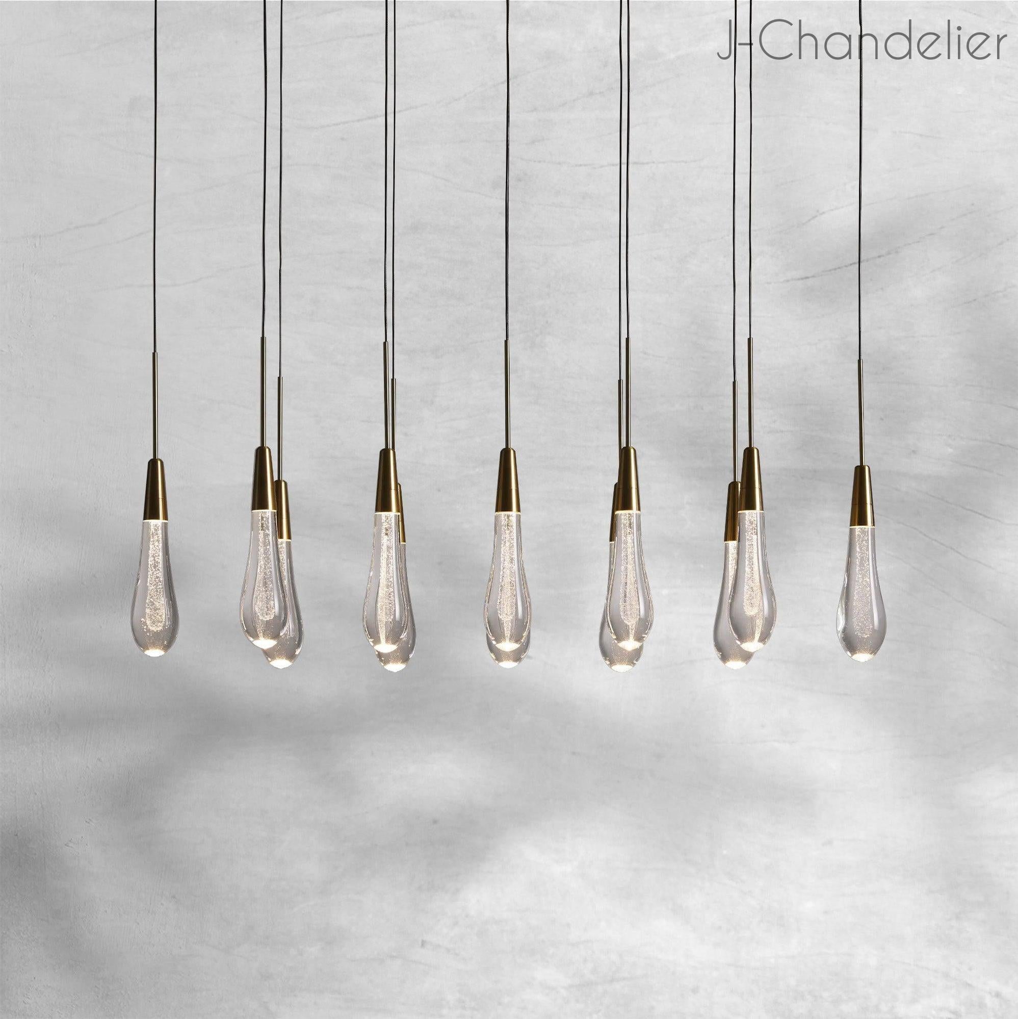 Soltaire Linear Chandelier 37"50"70"