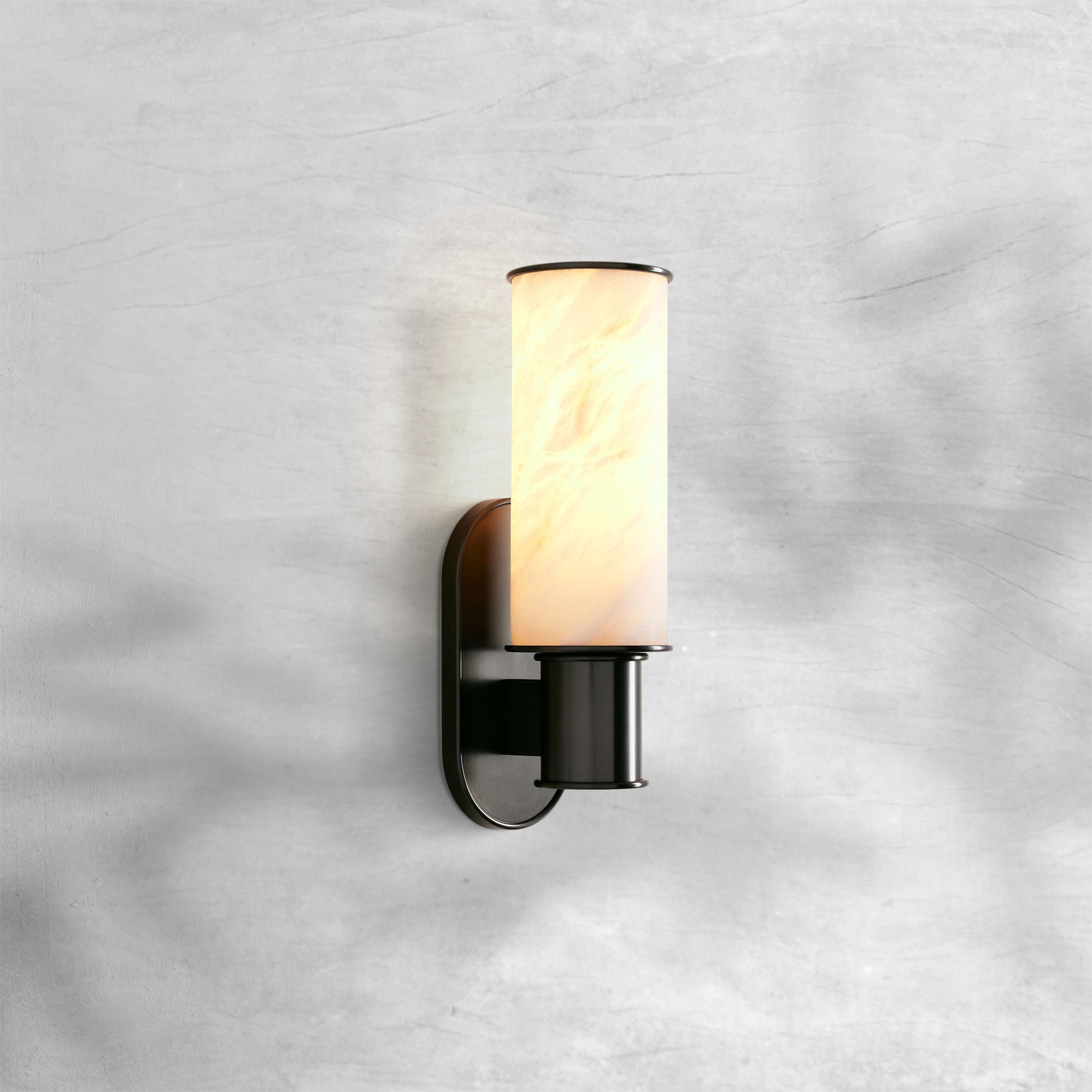 Harlin Alabaster Modern Wall Sconce