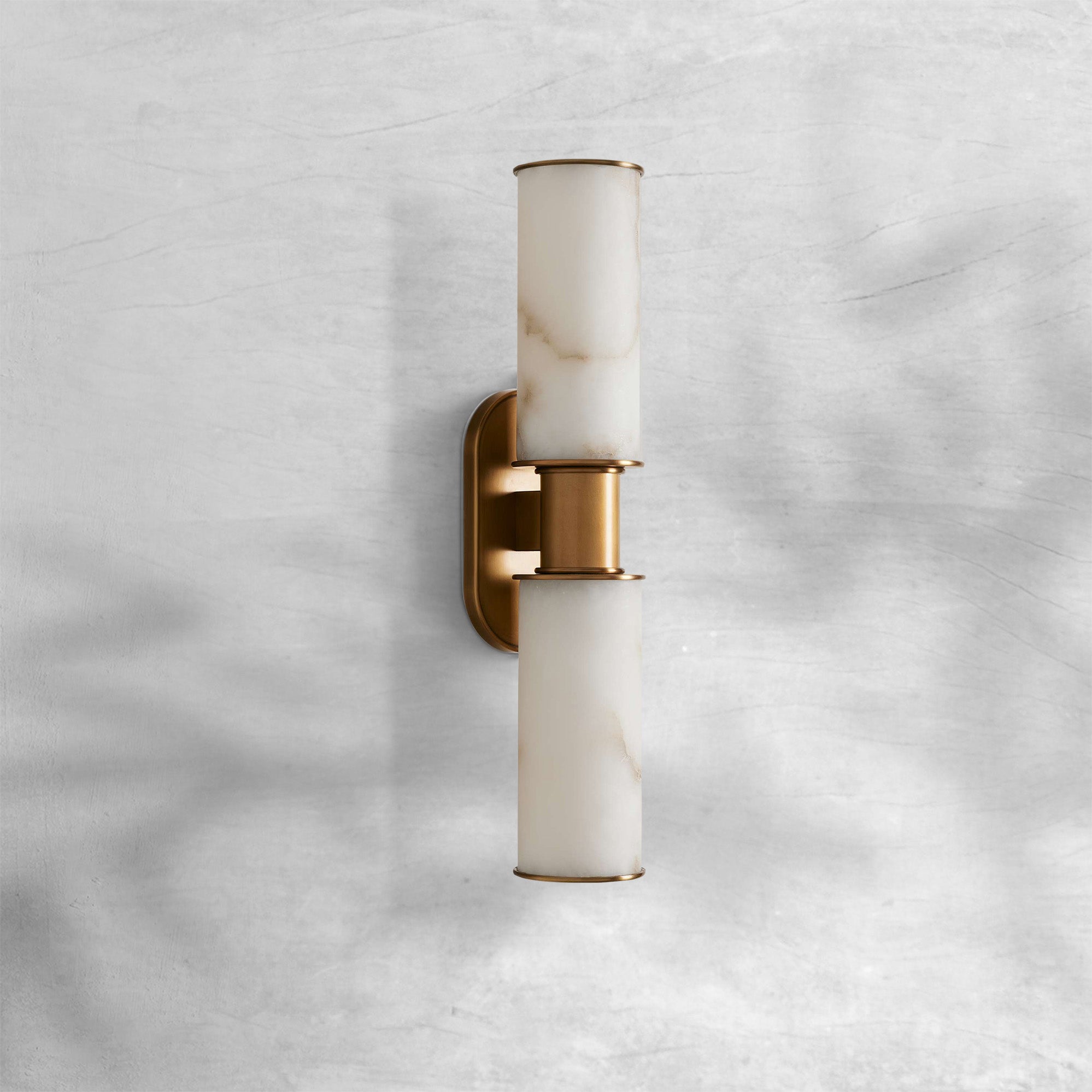 Harlin Alabaster 2-Light Wall Sconce