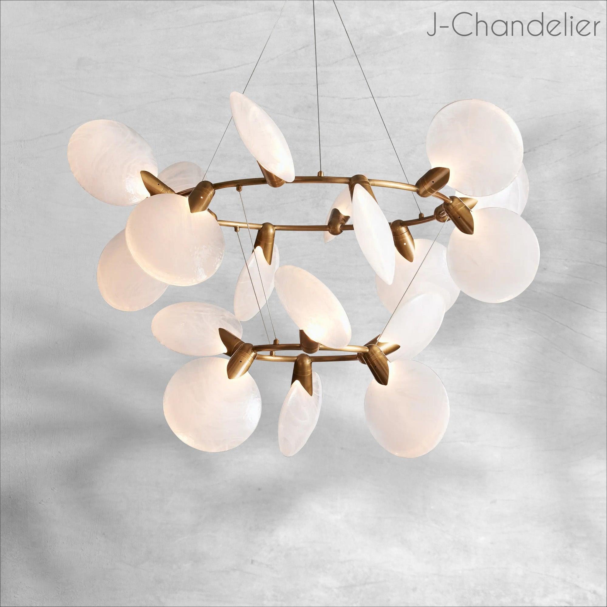 Lyla 2-Tiered Halo Chandelier