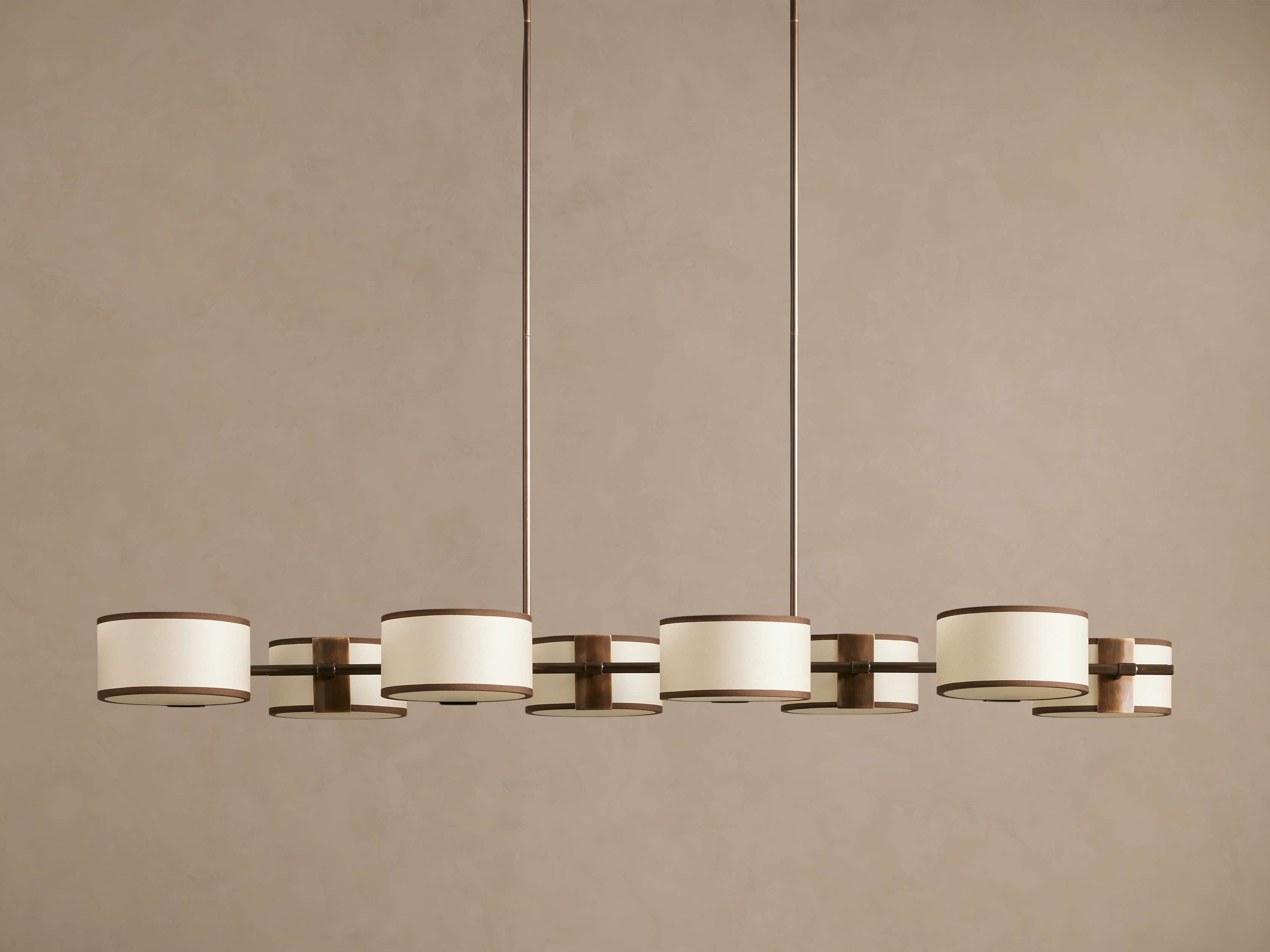 Daphne Fabric Linear Chandelier