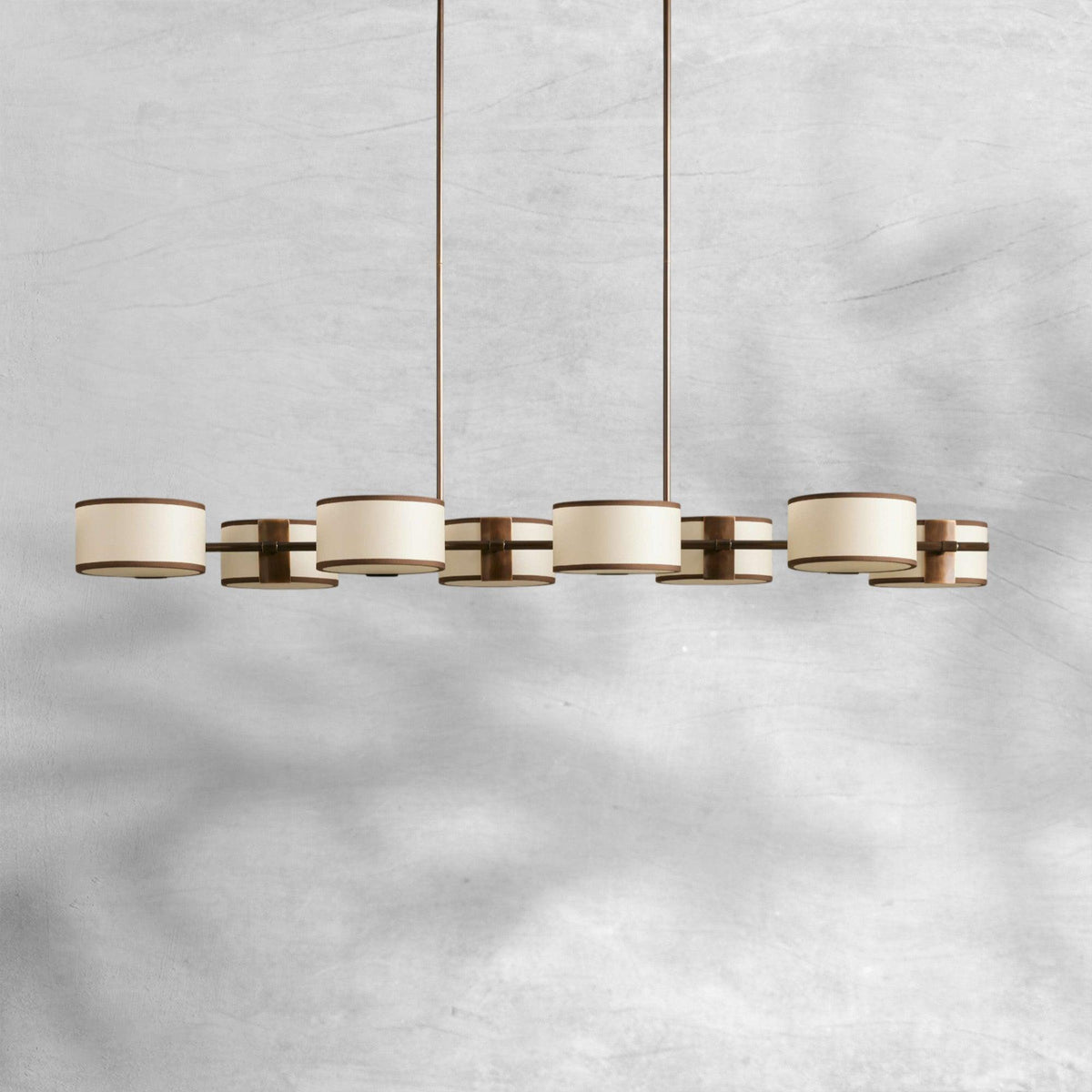 Daphne Fabric Linear Chandelier 62''72''