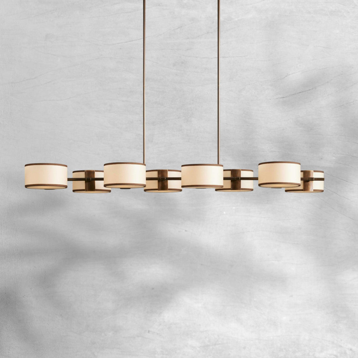 Daphne Fabric Linear Chandelier 62''72''
